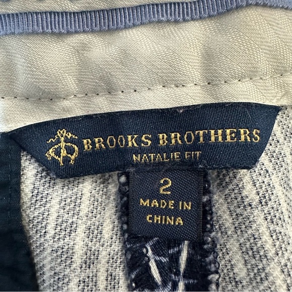 Brooks Brothers geometric print cropped pants 2 - Picture 4 of 5